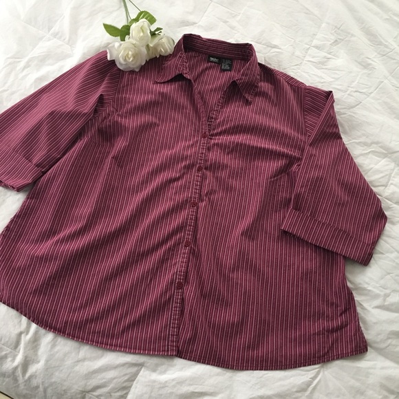 Mossimo Supply Co. Tops - *Plus size striped button-down blouse